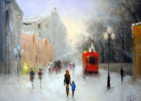 Живопись Игорь Медведев вьюга