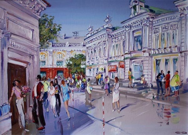 Пейзажи с перспективой живопись