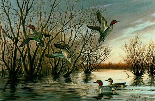 Левитан Речная заводь прудик