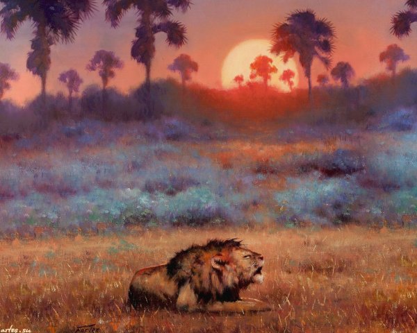 Картина "Лев"