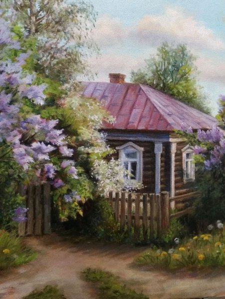 Владимир Жданов домик в сиренях