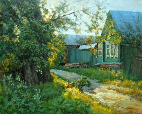 Художник Сергей Курицын деревня лето