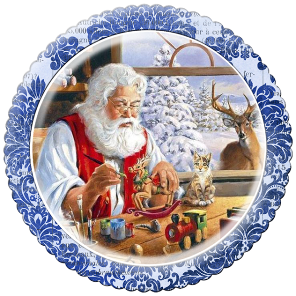 Дед Мороз для декупажа