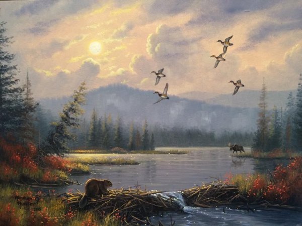 Охотничий пейзаж в живописи