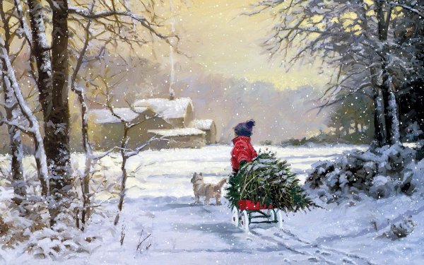 Художник Джефф Роуланд зима