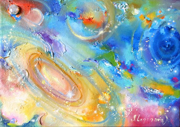 Космос пастелью