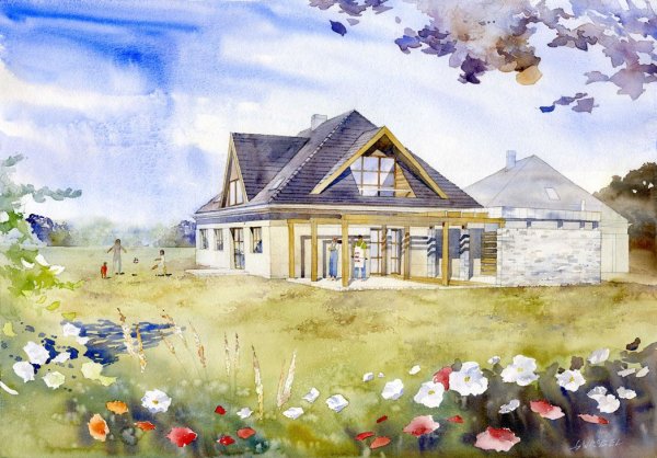 Картины пейзажи художник Роланд ли