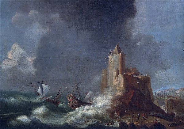 Якоба Абельса (1803–1866) и его «Речной пейзаж с парусной лодкой».