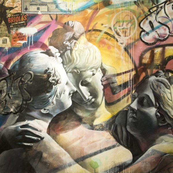 Уличное искусство арт дуэт Pichi avo