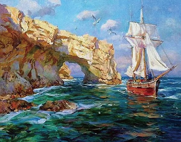 Александра Зорькина художник Крым Алушта