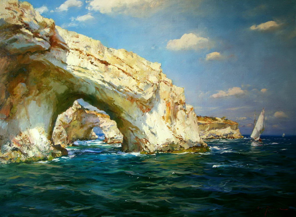 Художник пейзажист Крым масло