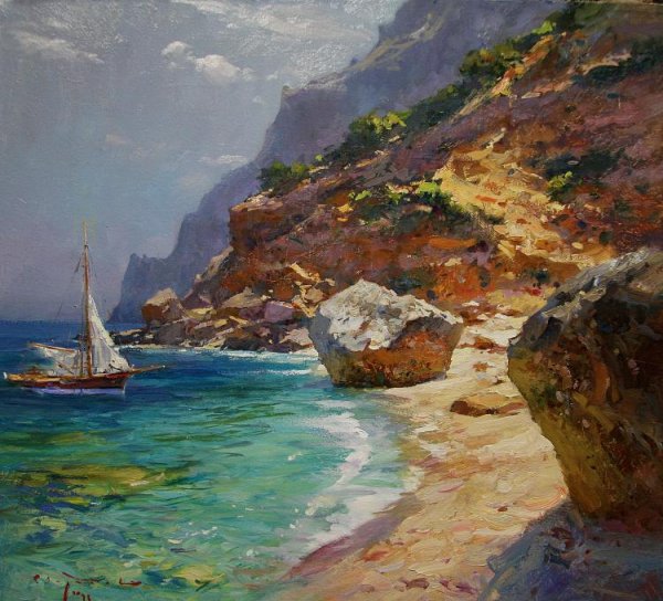 Гора дива Симеиз акрилом