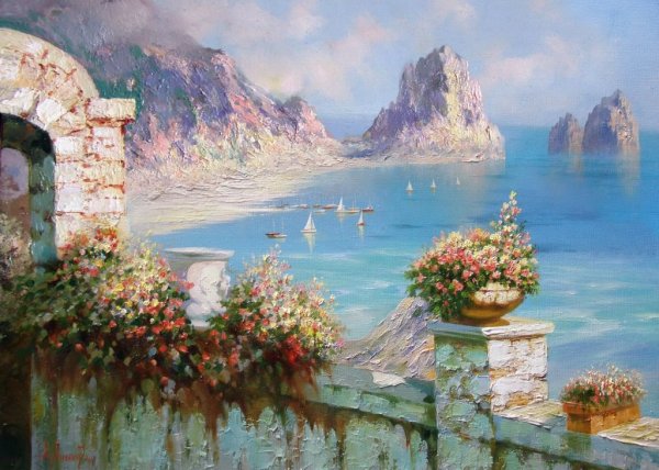 Художник Григораш морской пейзаж