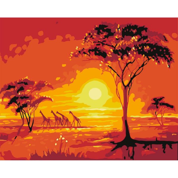 Пейзаж в теплых тонах