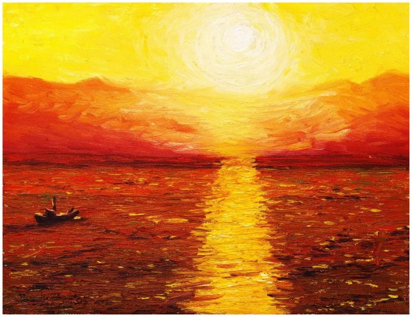 Акварель Весна пейзаж