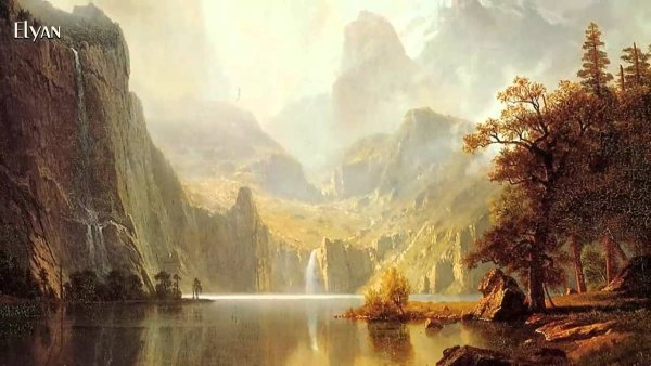 Вышивка Чарльз Джеймс Льюис дама у окна