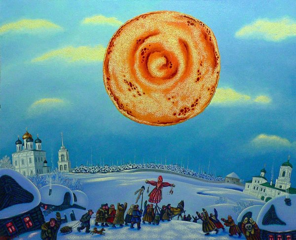 Игорь Шаймарданов художник Псковская Масленица