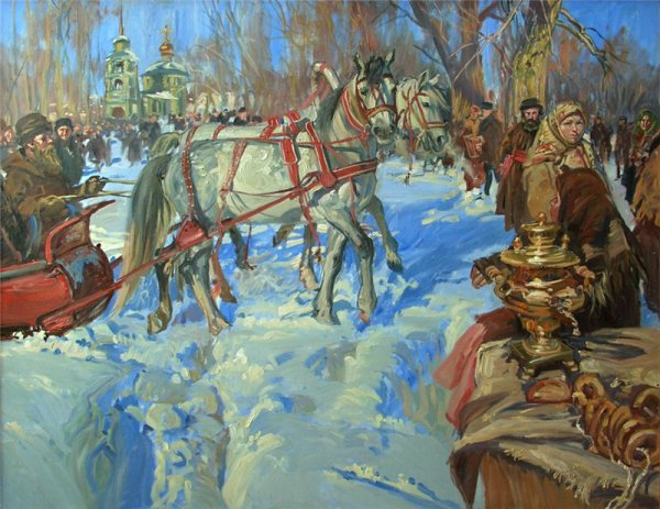 Максим Фаюстов художник Масленица