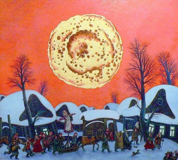 Картина "масленичные гуляния 1881 года " Рябушкина Андрея