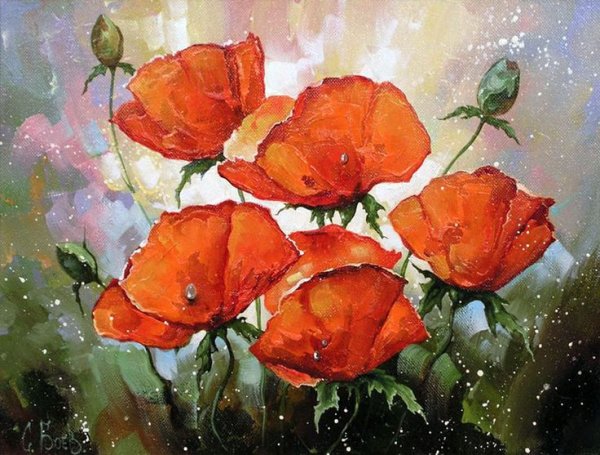 Маки в картинах художников импрессионистов