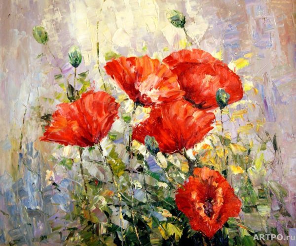 Маки живопись Антонио Джанильятти