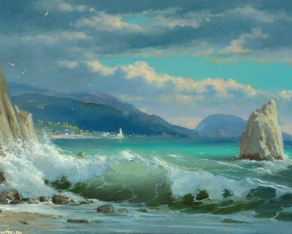 Художник маринист Георгий Дмитриев картины