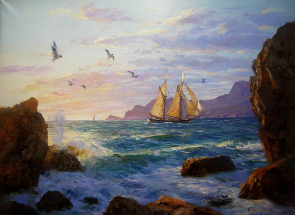 Сергей Свиридов художник море корабль