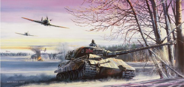 Пейзаж с военной техникой