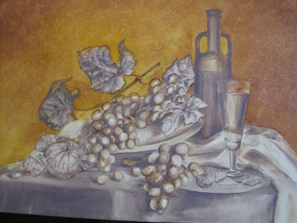 Подмалевок гризайль голландский натюрморт