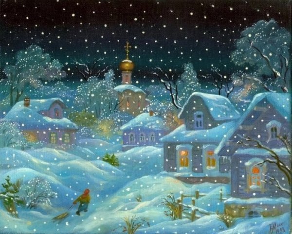 Художник Елена Москалева Рождество