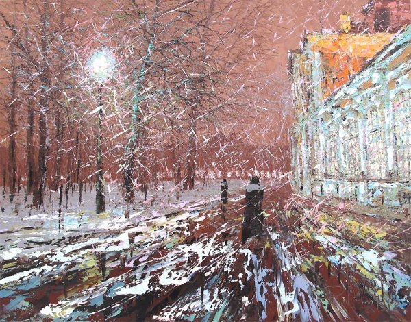 Дмитрий Кустанович зима в Петербурге