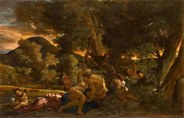 Пуссен пейзаж с Орфеем и Эвридикой