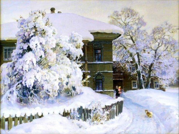 Олег Молчанов зимний пейзаж