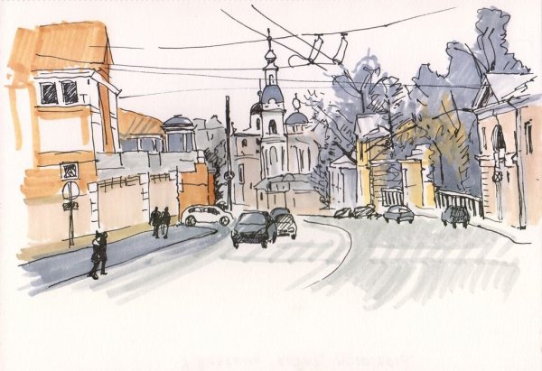 Улица рисунок