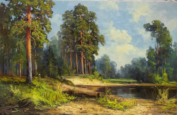 Иван Шишкин сосны. Летний пейзаж 1867