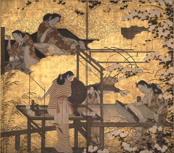 Традиционная японская живопись периода Эдо ниндзя