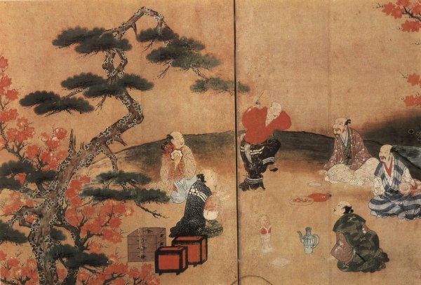 Любование кленами на горе Такао