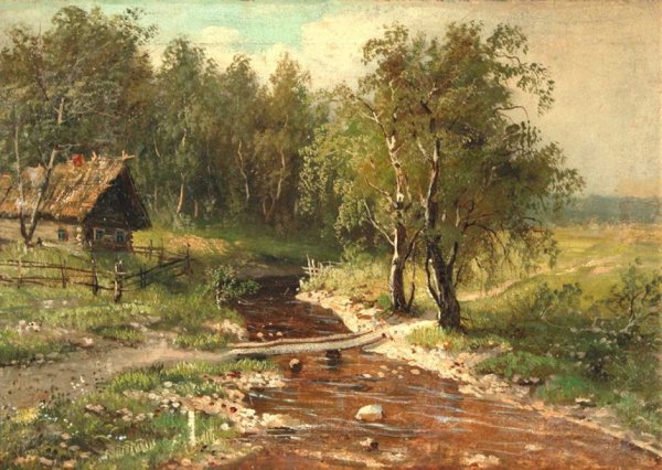 Саврасов Алексей Кондратьевич. Деревня весной