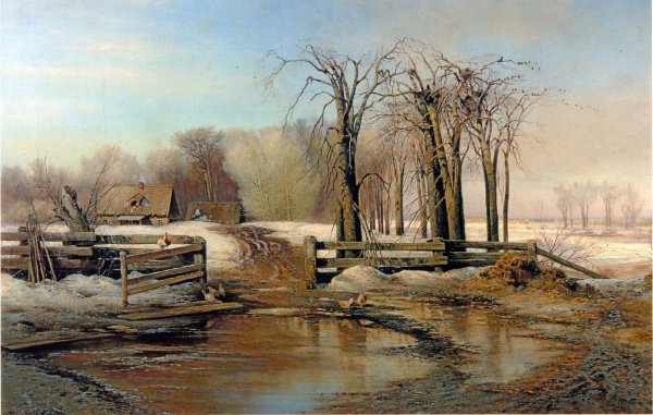 Алексей Саврасов - весенний день 1873