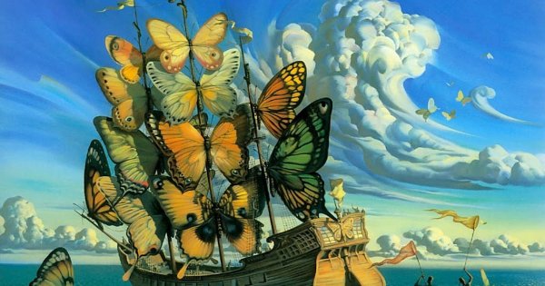Художник сюрреалист Владимир куш бабочки