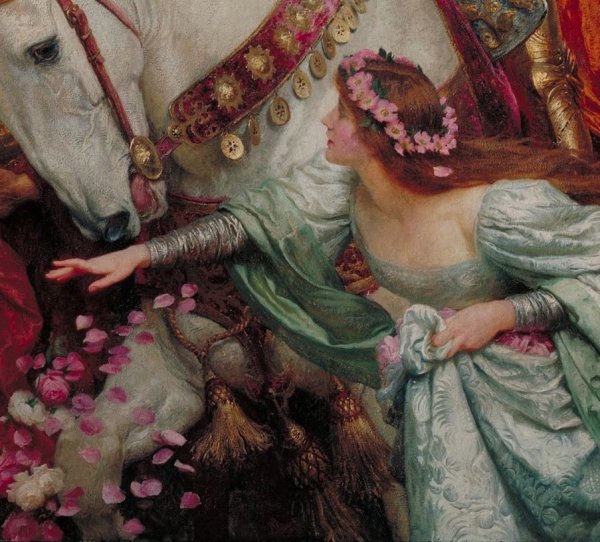 The two Crowns 1900 .by Frank Dicksee