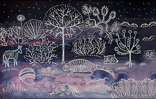 Граттаж техника рисования