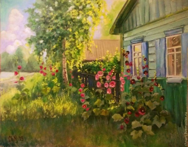 Художник Дмитрий Лёвин мальвы