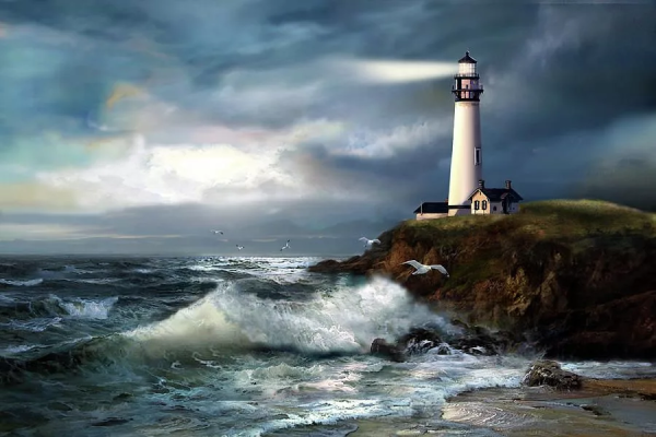 Море Маяк корабль