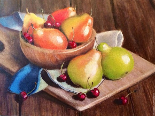 Натюрморт Дэвид Джерман яблоки
