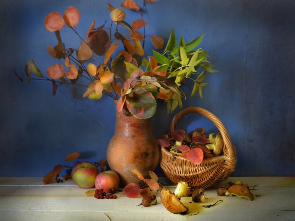 Ревякин Дмитрий натюрморт кувшин яблоки