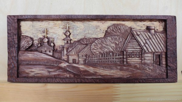 Резьба по дереву деревенька