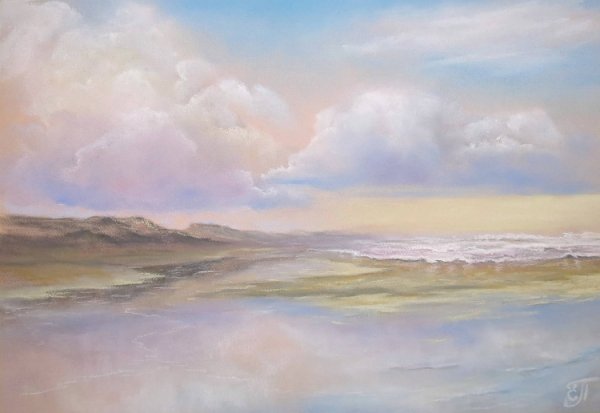 Пейзаж в пастельных тонах