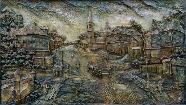 Художник Евгений Дубовик резьба по дереву