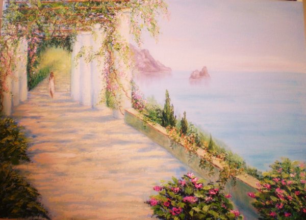 Светлый пейзаж живопись